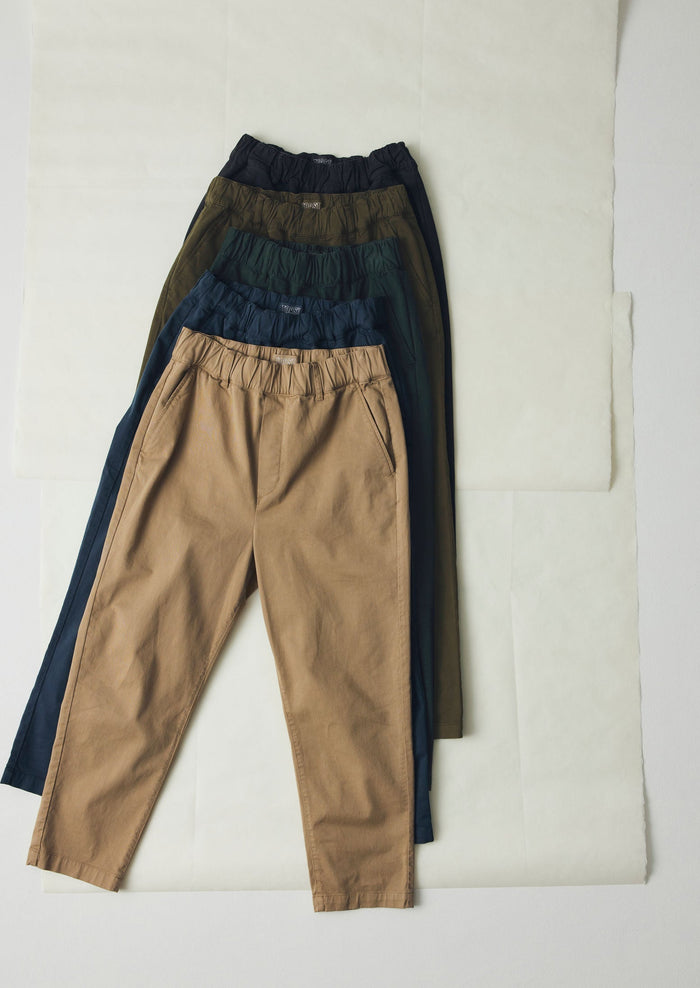 Gabi Cotton Pull On Pants | Storm Blue