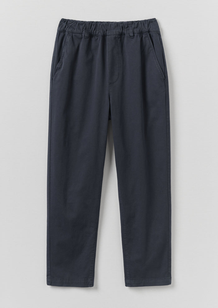 Gabi Cotton Pull On Pants | Storm Blue