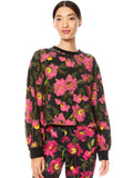 GAIA BLOUSON SLEEVE SWEATSHIRT - CALIFORNIA POPPY