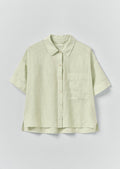 Garment Dyed Lightweight Linen Shirt | Mint Tea