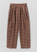 Gingham Linen Cotton Patch Pocket Pants | Rosewood