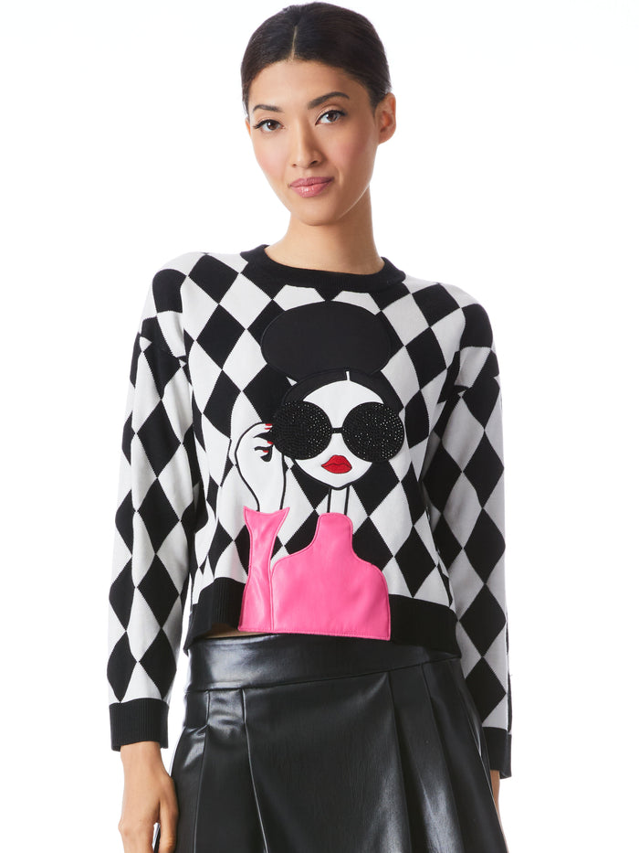 GLEESON STACE FACE PULLOVER - MULTI