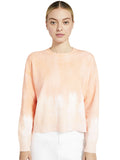 GLEESON TIE DYE BOXY PULLOVER - LIGHT PEACH OMBRE