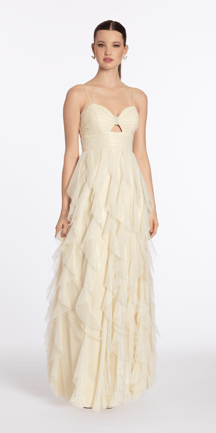 butter/size/4/missy/Camille La Vie/Glitter Mesh Sweetheart Keyhole Column Dress with Tendrils/front