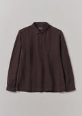 Half Placket Linen Shirt | Rich Earth