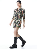 HALLIE FLORAL SHIRT DRESS - ROMANCE BLACK