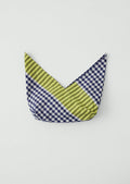 Hand Woven Siesta Check Bread Bag | Cobalt/Citrus