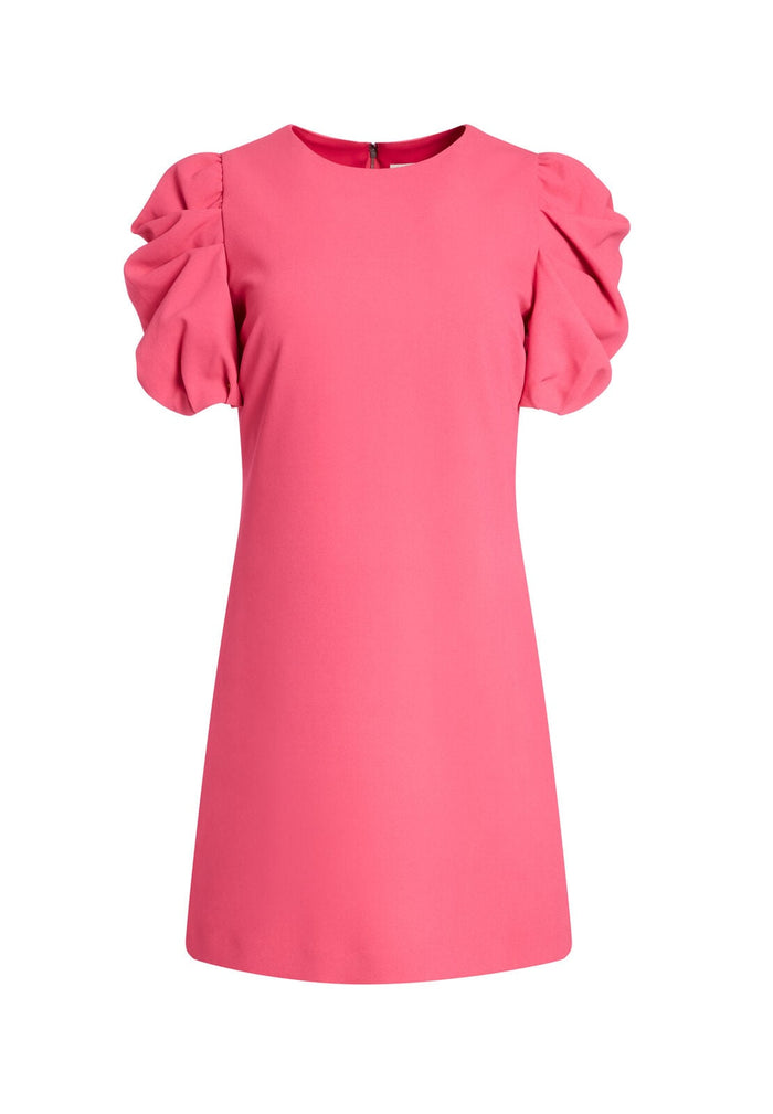 HANITA PUFF SLEEVE SHIRT DRESS - WILD PINK
