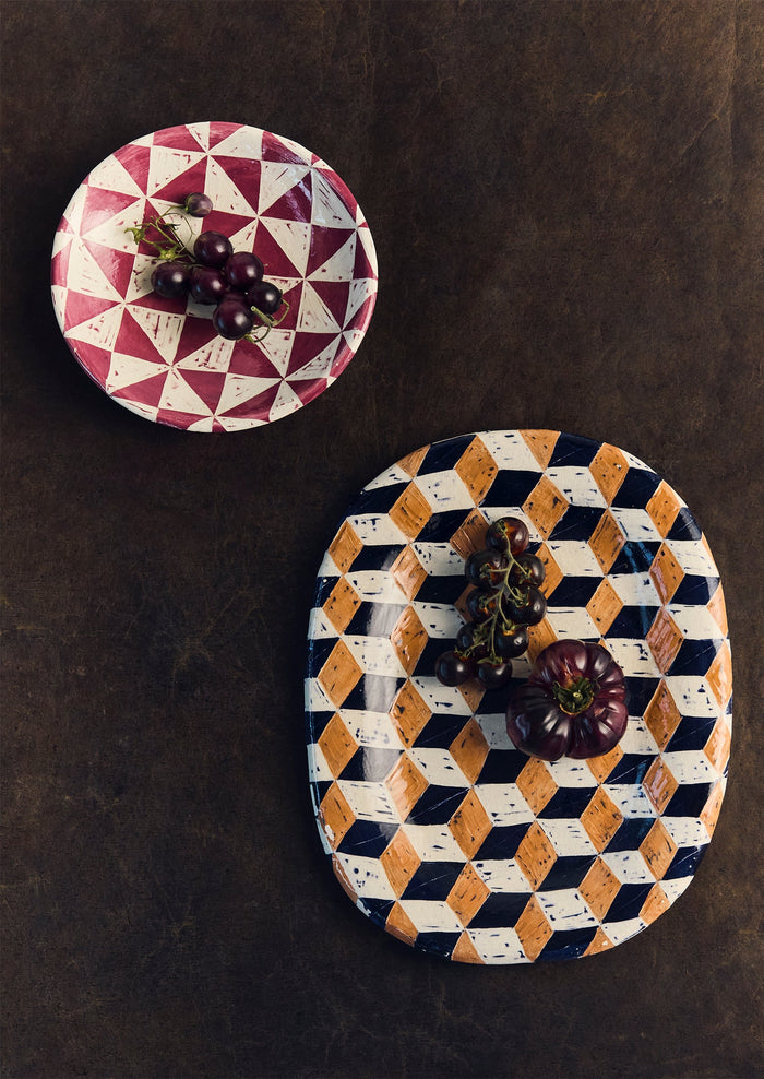 Hannah Watts Protea Plate | Grape Multi