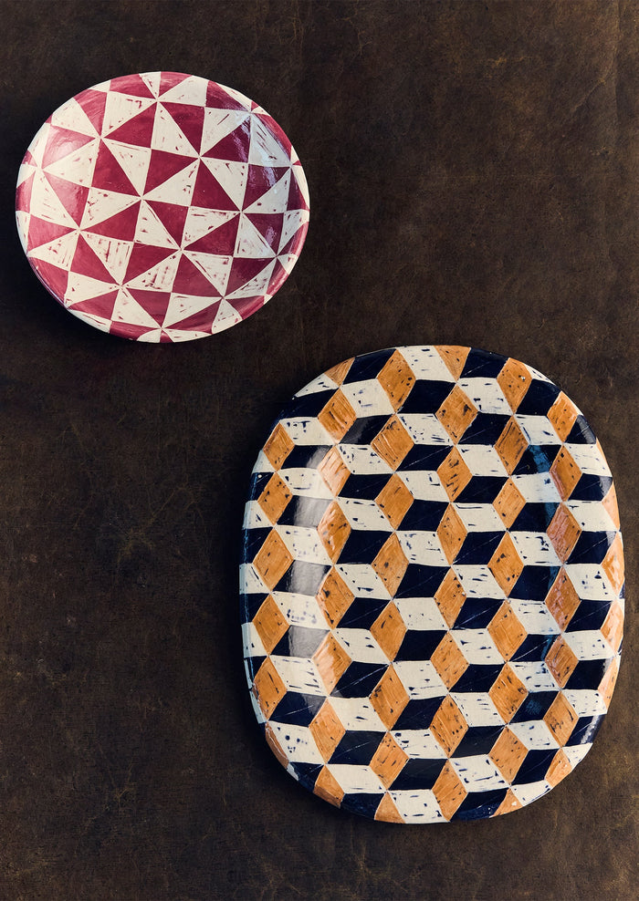 Hannah Watts Protea Plate | Grape Multi