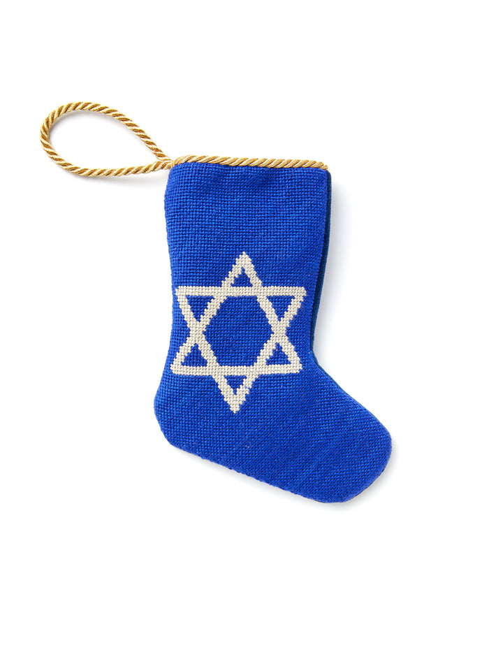HAPPY HANUKKAH BAUBLE STOCKING - MULTI