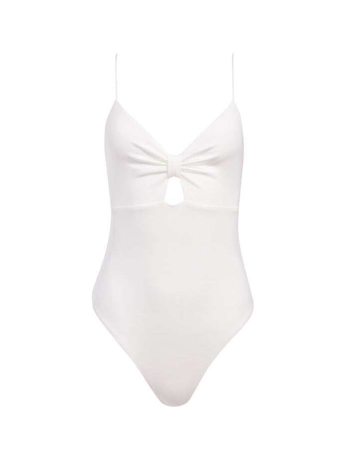 HARLEY RUCHED BODYSUIT - OFF WHITE