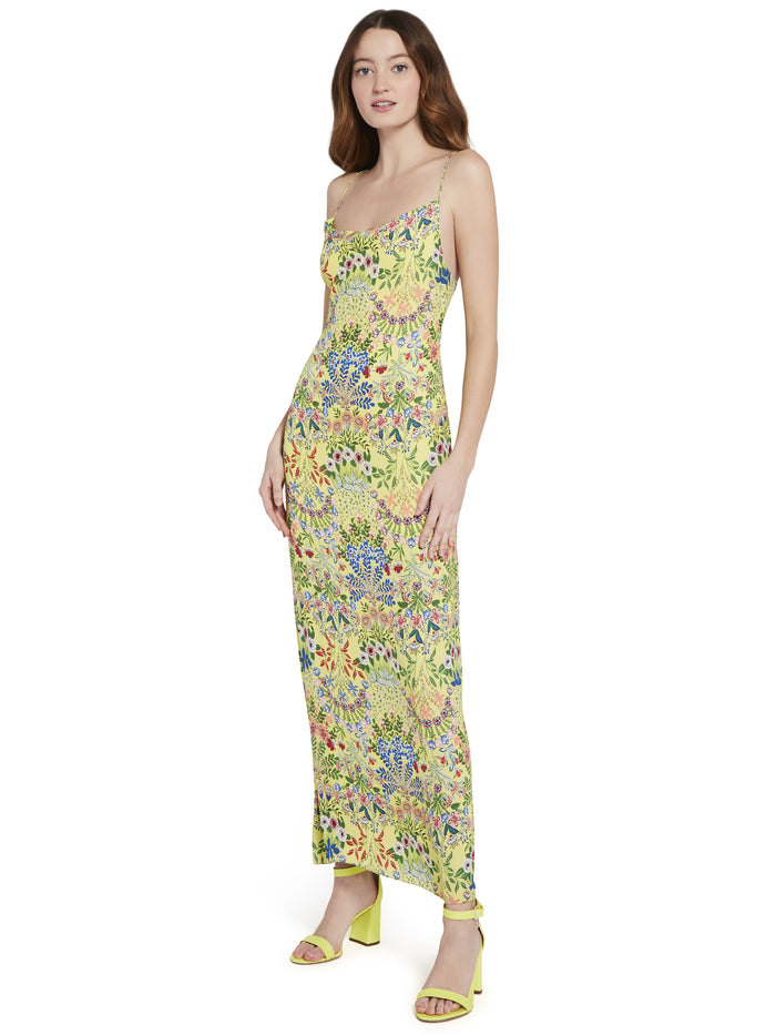 HARMONY FLORAL MAXI DRESS - WILDFLOWER DAFFODIL