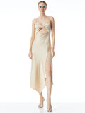 HARMONY TWST DRPY ASYM MID DRE - SAND