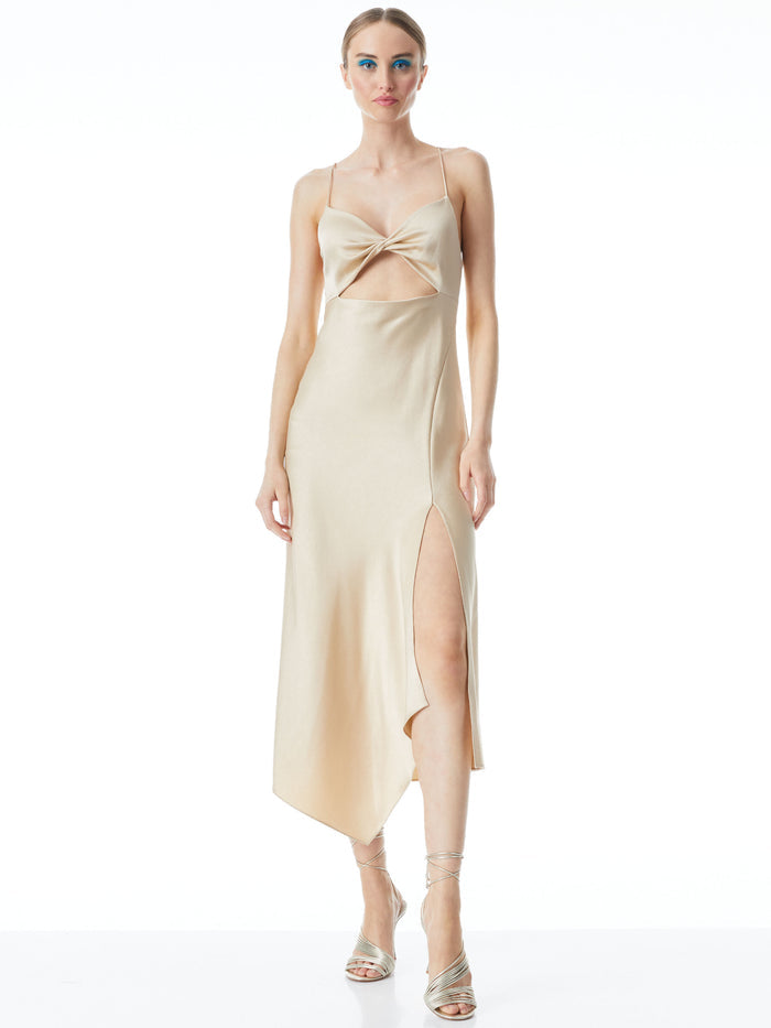 HARMONY TWST DRPY ASYM MID DRE - SAND