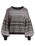 HAZEL PLEATED SLEEVE PULLOVER