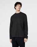 Heavyweight Jersey Long Sleeve Crew - Black