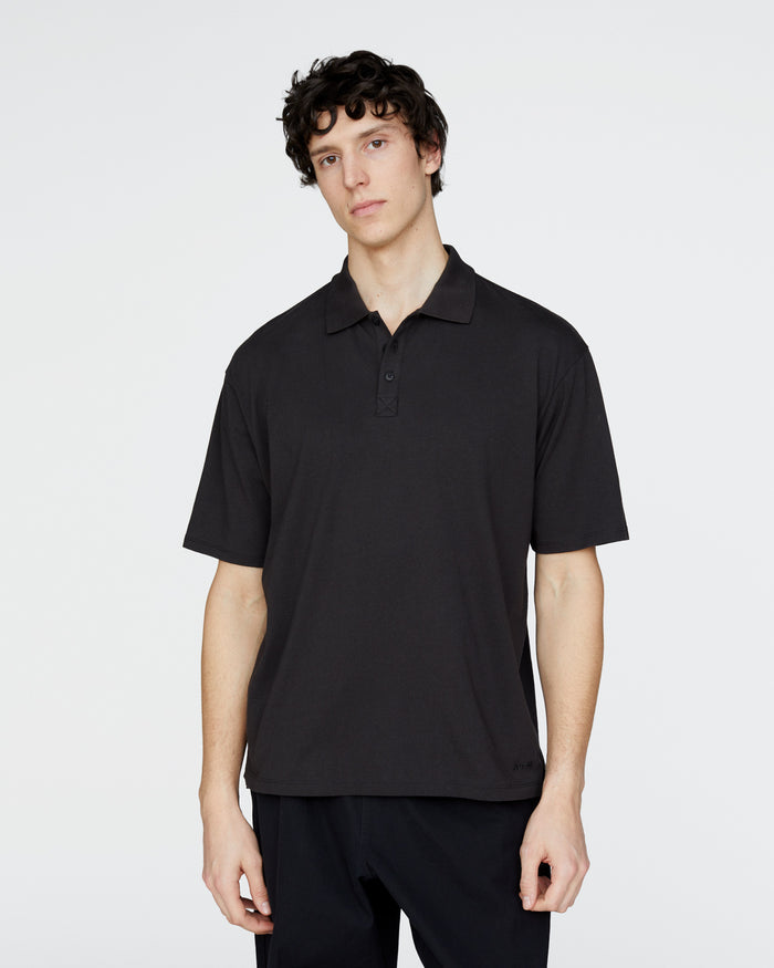 Heavyweight Jersey Polo - Black