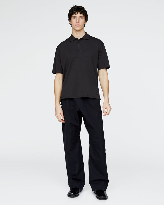 Heavyweight Jersey Polo - Black