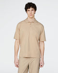Heavyweight Jersey Polo - Macadamia