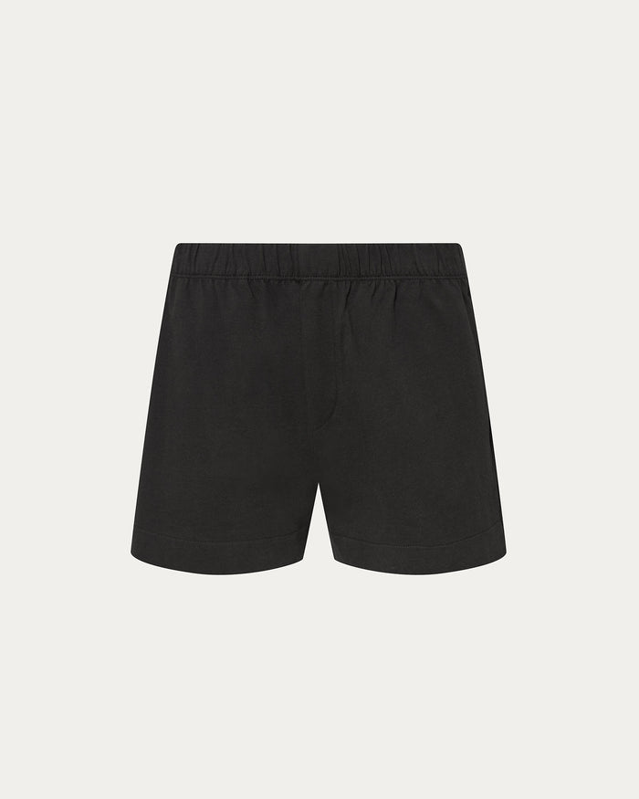 Heavyweight Jersey Pull On Shorts - Black