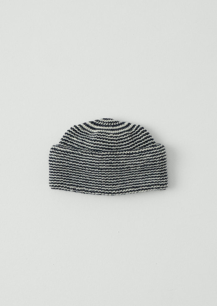 Heimat Mechanic Fine Stripe Hat | Ink/Seashell
