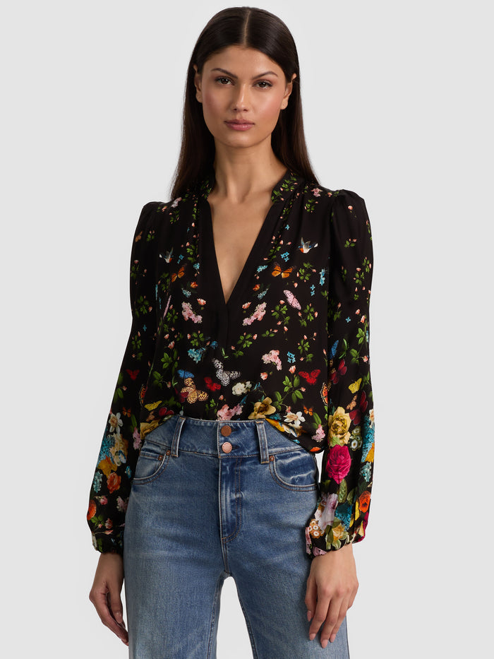 HELEN BLOUSE - SOLAR STRENGTH BLACK