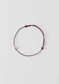 Helena Rohner Large Silver Bead String Bracelet | Plum/Silver