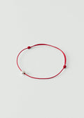 Helena Rohner Large Silver Bead String Bracelet | Tomato/Silver