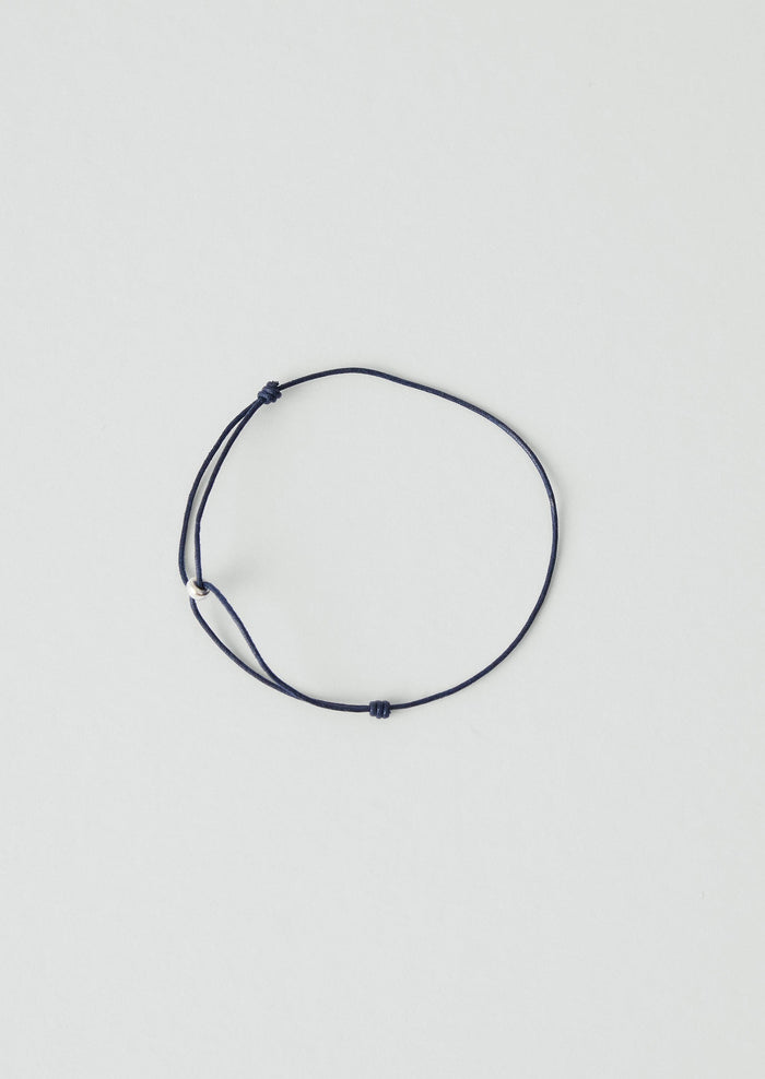 Helena Rohner Silver Bead Bracelet | Navy/Silver