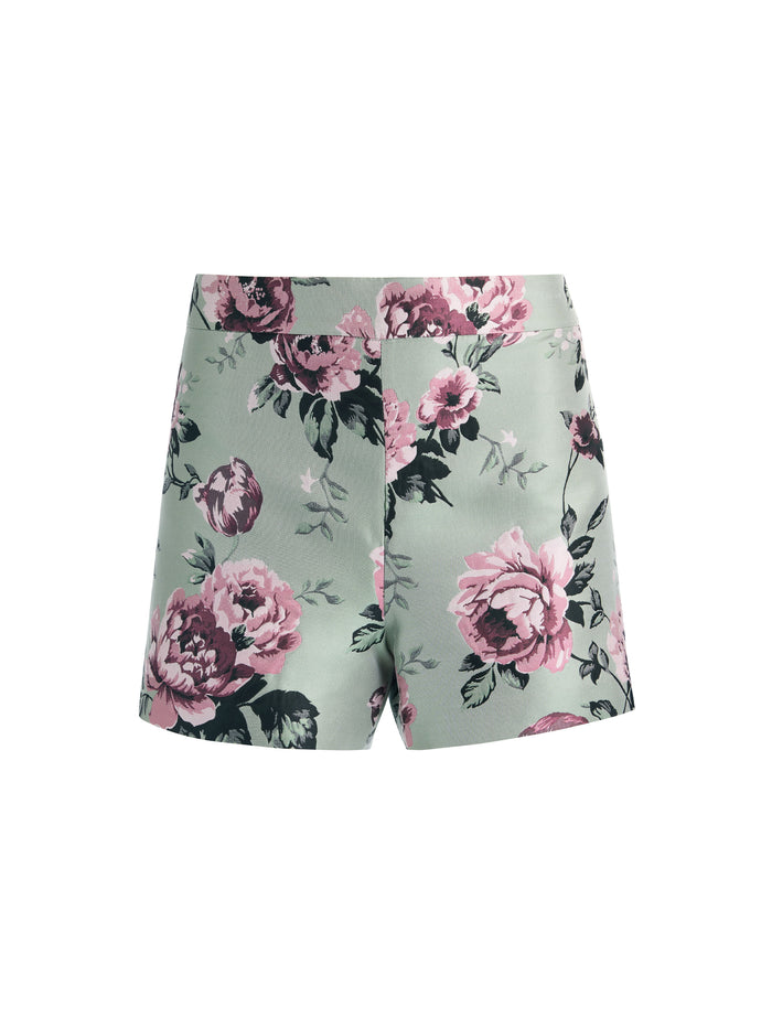 HERA ZIP SHORT - SAGE MULTI