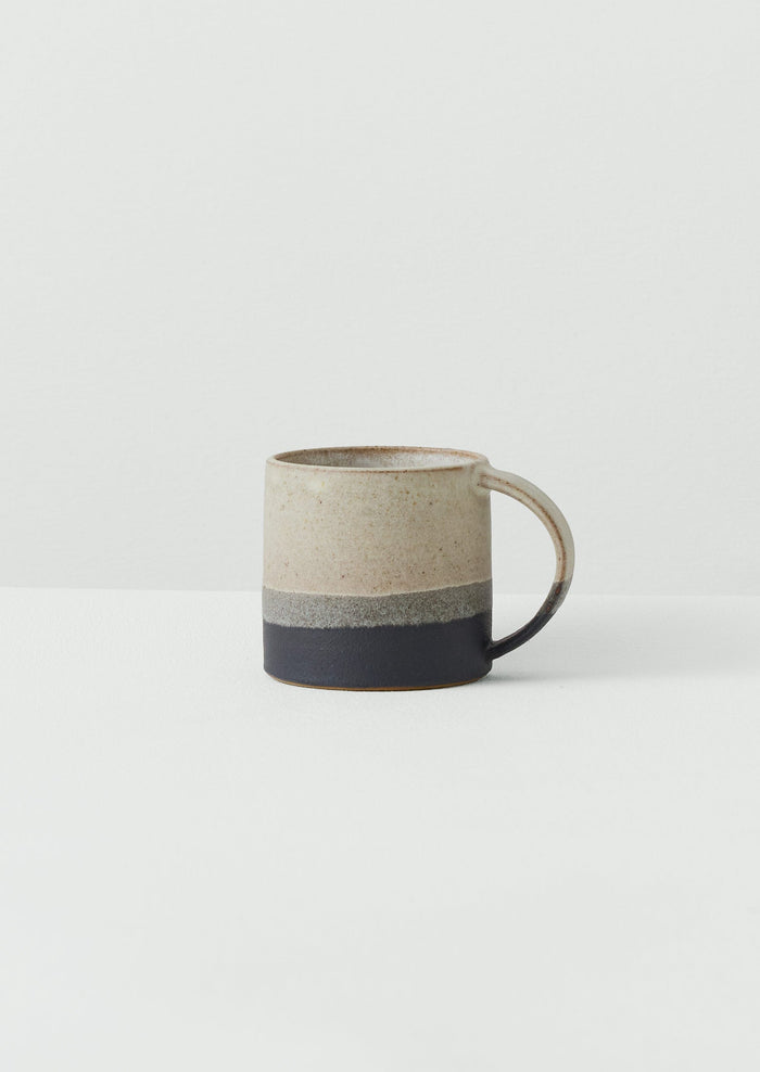 Hilda Carr Dipped Mug | Oat/Charcoal