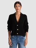 HOLDEN FOLDBACK CARDIGAN - BLACK