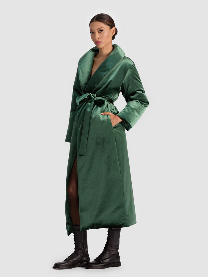 IMA PUFFER COAT - GREEN MYSTIQUE