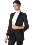 JACE SHAWL COLLAR BLAZER - BLACK