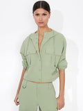 JAMES CROPPED PARKA - SAGE