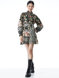 JANIS FLORAL MOCK NECK MINI DRESS - DREAM CASTLE