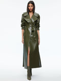 JARRETT VEGAN TRENCH - OLIVE