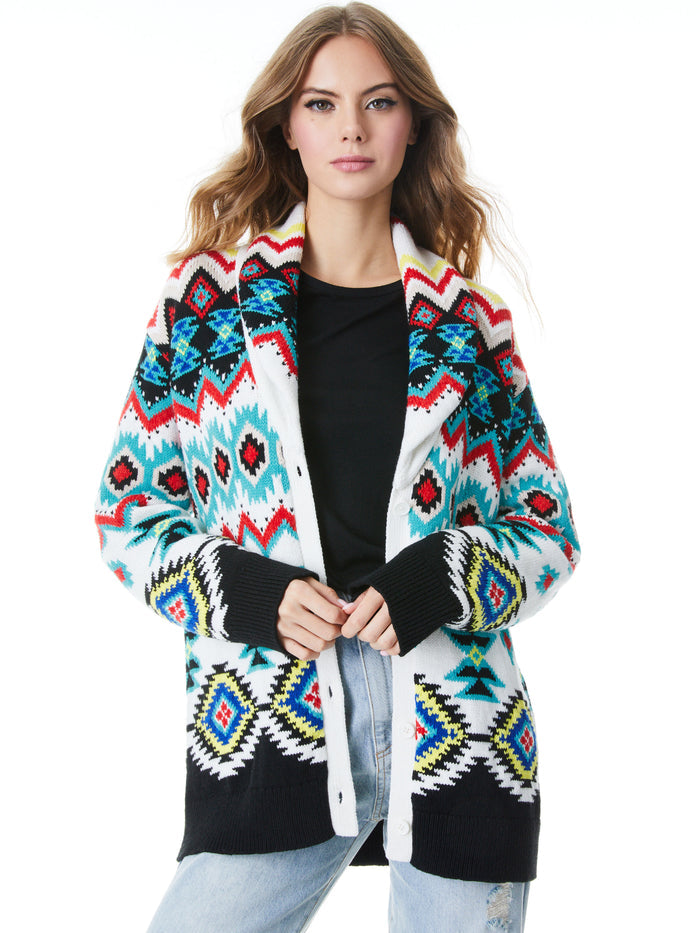 JENN FAIR ISLE CARDIGAN - MULTI