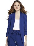 JERRI LONG COLLARLESS BLAZER - AZURE