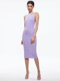 JONE LOW BACK CRCHT HLTR DRESS - SOLSTICE