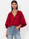 JOSEPHINE BLOUSE - DARK CHERRY
