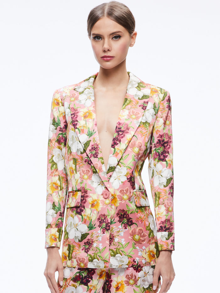 JUSTIN BLAZER - JUNIPER FLORAL ROSE