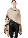 KAMALA OVERSIZED PONCHO - TAN