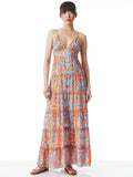 KAROLINA HALTER MAXI DRESS - FOREVER YOURS SIENNA