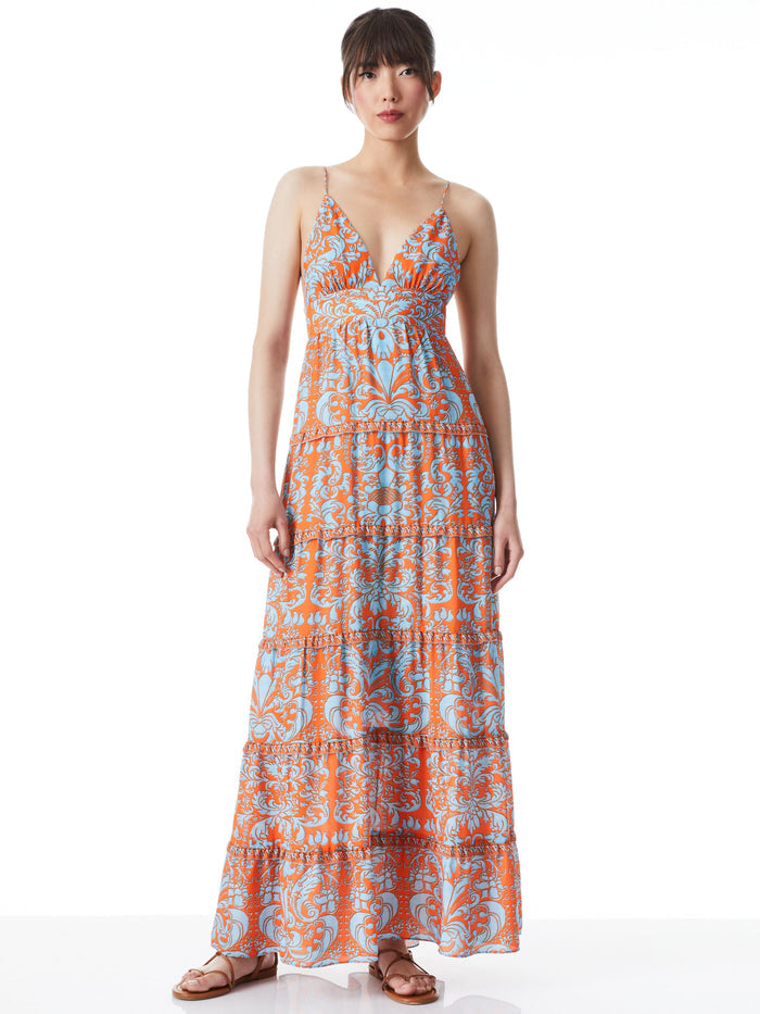 KAROLINA HALTER MAXI DRESS - FOREVER YOURS SIENNA