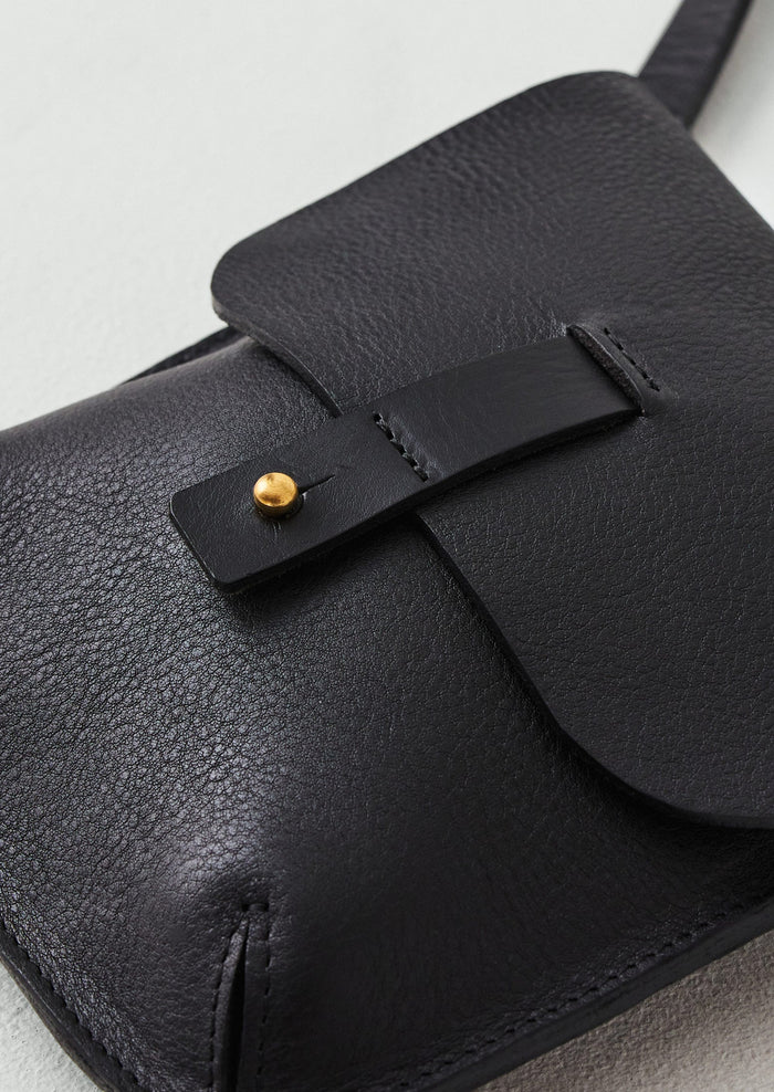 Kate Sheridan Leather Mini Field Bag | Black