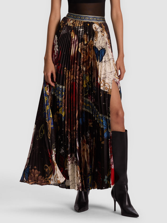 KATZ PLEATED MAXI SKIRT - MUSE