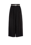KEITHA BELTED GAUCHO PANT - BLACK