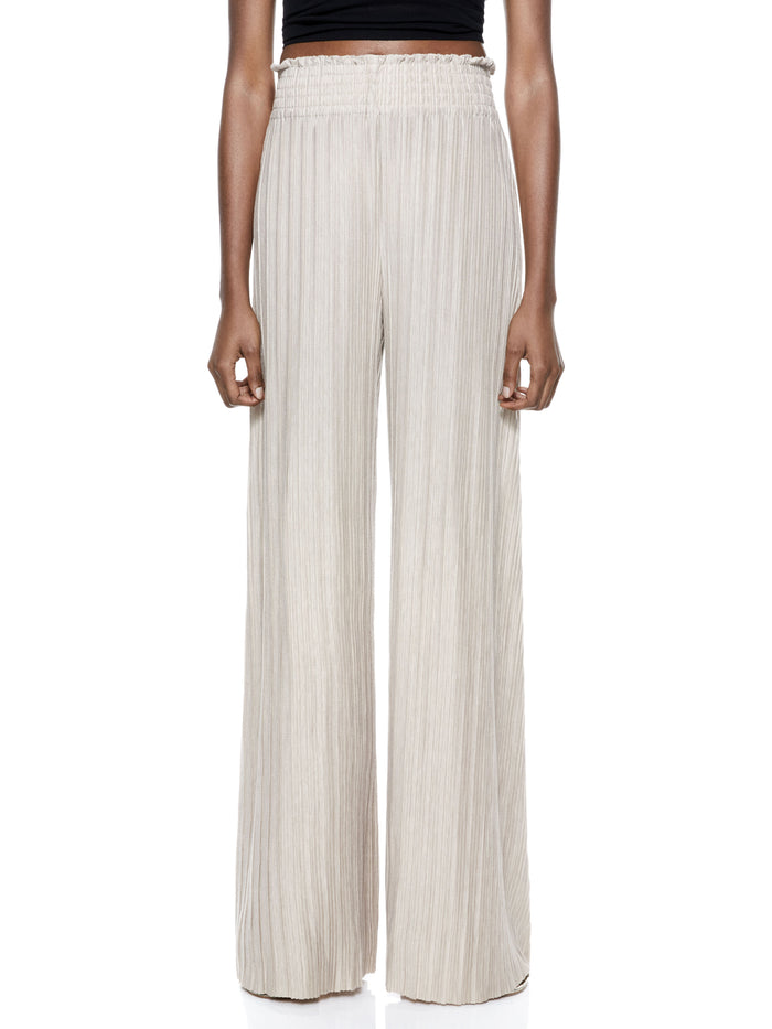 KENLEY PALAZZO PANT - OATMEAL